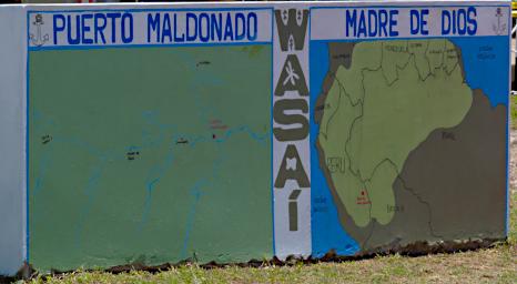 Tambopata Sign Puerto Maldonado Map
