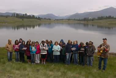 Jack Gladstone and the Seeley Lake Kids