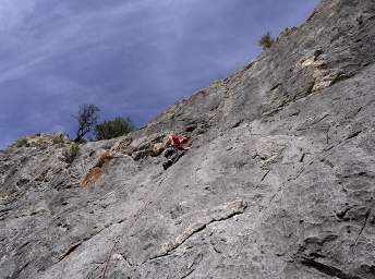 Climbing at Rattler Gulch