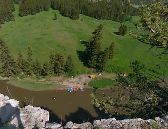 Camp Fraunhoffer From Cliff