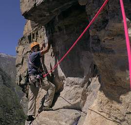 Climbing on Tick Wall and the Crack Trilogy in Mill Creek