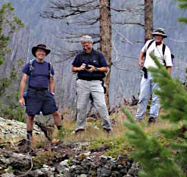 Kent, Steve, and Vic Visit, August, 2002