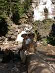 Ian, Trudy, and Indy at Morrell Falls