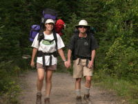 Ian and Trudy on the Trail