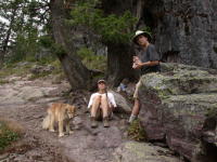 Ian, Trudy and Indy at rest overlook