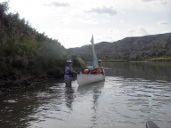 Pulling Canoes upstream