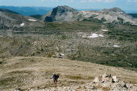 Dona, looking North to TripleDivide and Green Fork basin