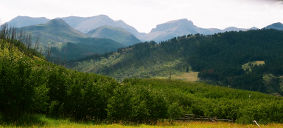 Looking west from Smith Creek trailhead