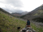 Gary heading up Crazy Creek