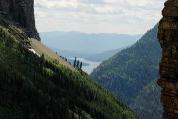 Looking Southwest towards Bowman Lake