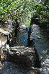 Water going over Ledge