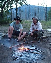 Adin and Andrea Cooking Fish