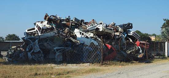 Pile Of Car Bodies