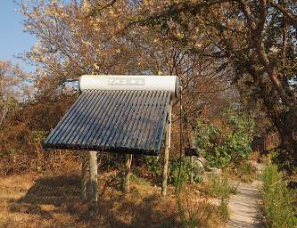 Mahango Ngepi Camp Solar Water Heater