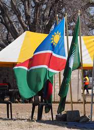 Namibian and Swapo Flags