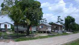 Houses in Independence, Belize