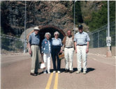 Dad, Mom, and WWII buddies