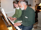 Mel and Gary playing \