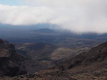 Tongariro Looking Downslope